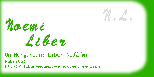 noemi liber business card